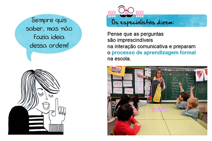 Sempre quis saber, mas não fazia ideia dessa ordem! Os especialistas dizem: Pense que as perguntas são imprescindíveis na interação comunicativa e preparam o processo de aprendizagem formal na escola.